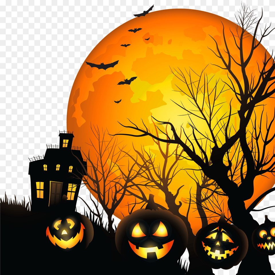 House Adult And Senior Center Halloween Pumpkins Clipart, Festival, Chandelier, Lamp Png