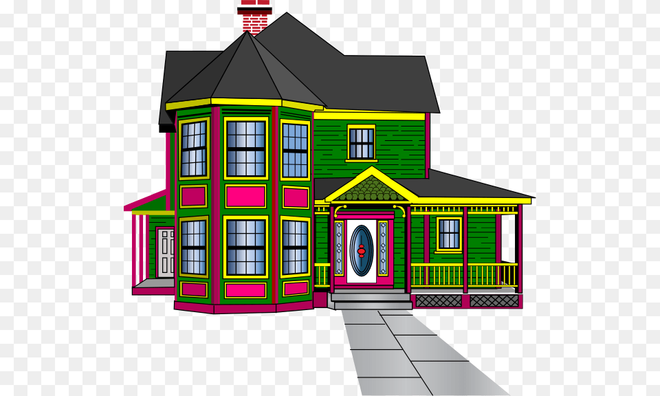 House Big House Clip Art, Architecture, Building, Neighborhood Free Png