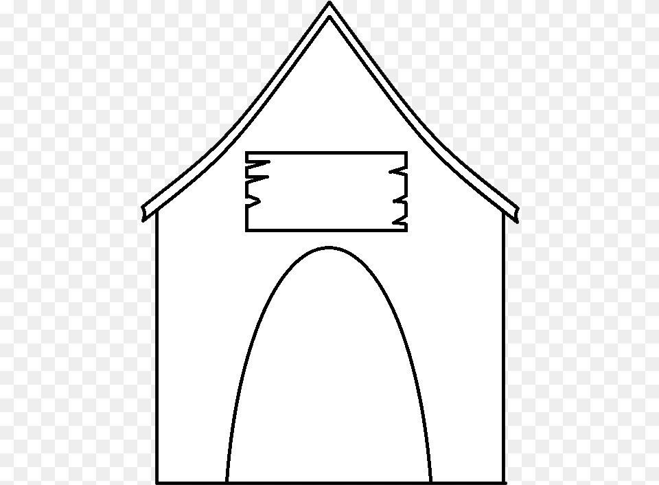 House Black And White Dog House Clipart Clipart Black An D White Doghouse, Arch, Architecture, Outdoors Free Transparent Png