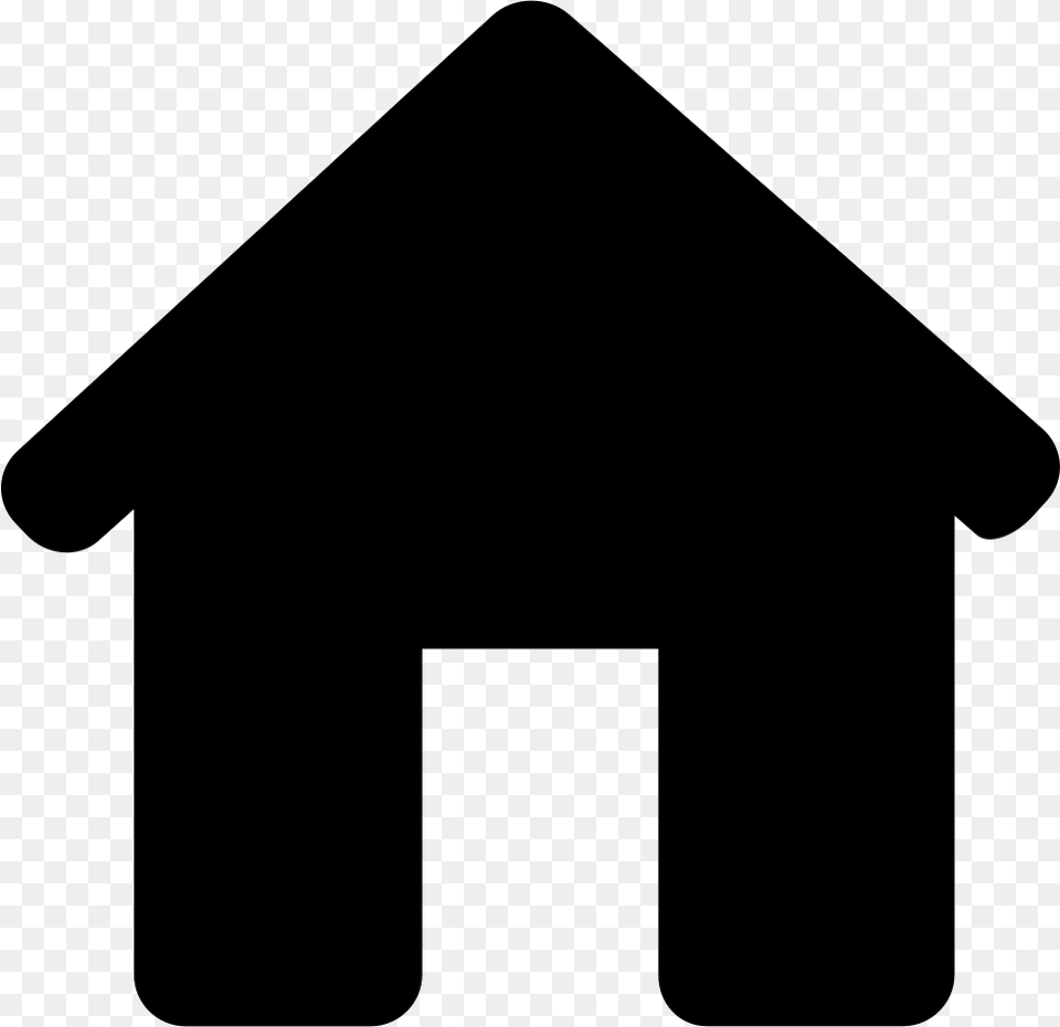 House Black Silhouette Without Door House Icon Black, Dog House, Clothing, T-shirt Free Png
