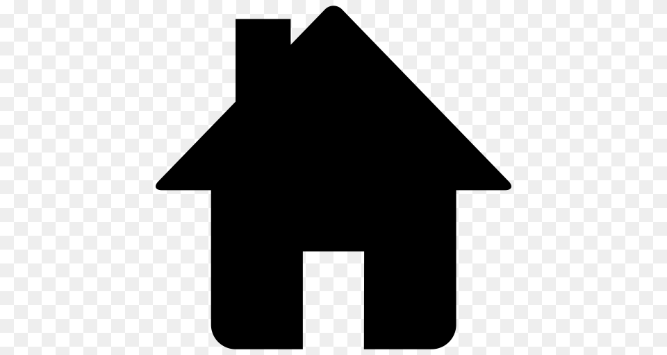 House Black White Clipart, Gray Free Transparent Png