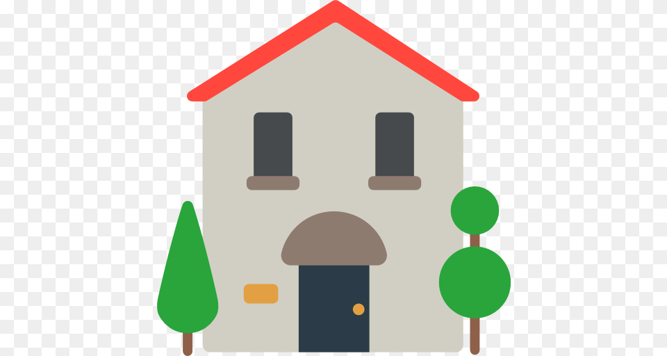 House Building Emoji For Facebook Email Sms Id, Neighborhood, Outdoors, Cross, Symbol Free Png