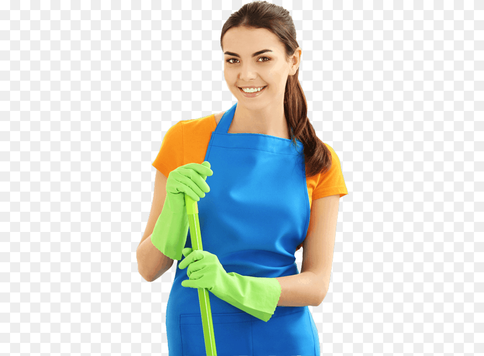 House Cleaner Woman In The Cleaning, Person, Clothing, Glove, Adult Free Png Download