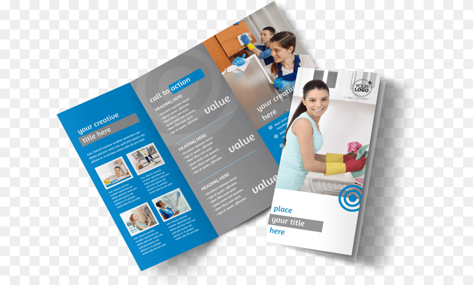 House Cleaning Service Brochure Template Preview Cleaning Service Brochure, Advertisement, Poster, Boy, Child Free Png