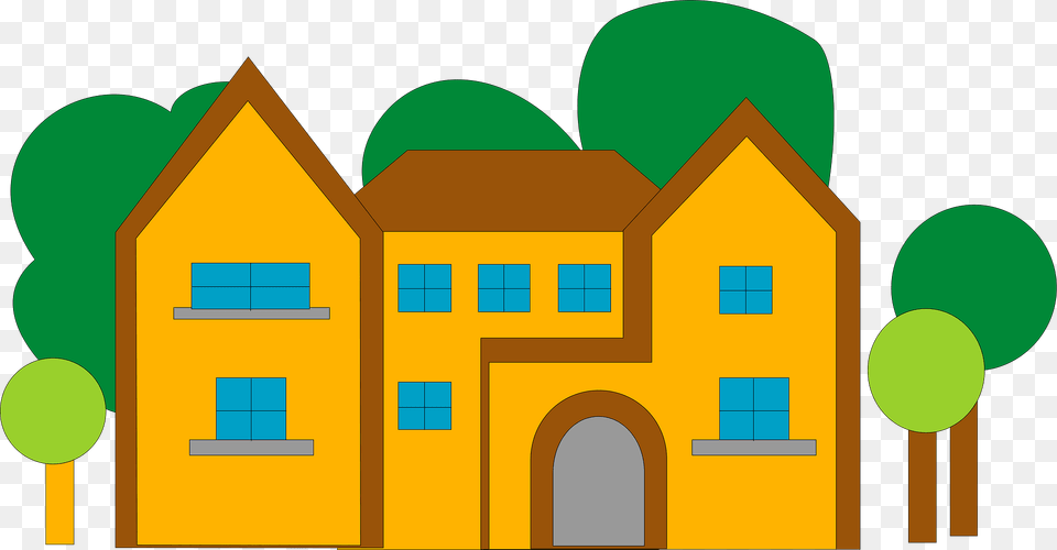 House Clipart, Neighborhood, Architecture, Building, Housing Free Png Download