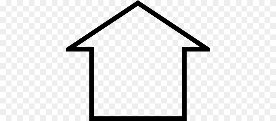 House Clipart, Gray Png