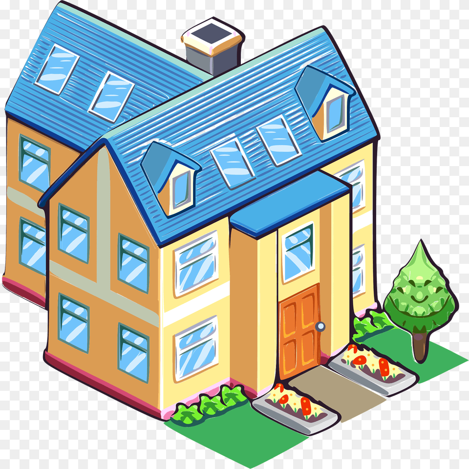 House Clipart, Neighborhood, Architecture, Building, Housing Free Png