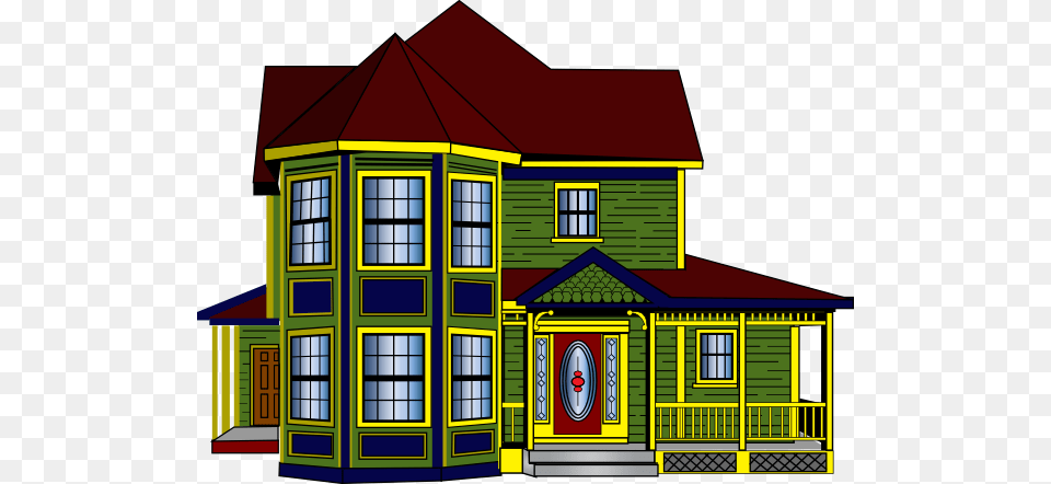 House Clipart Big House, Architecture, Building, Neighborhood, Outdoors Free Transparent Png