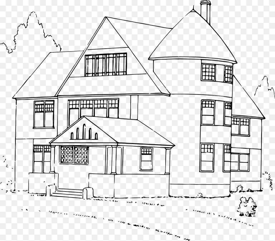 House Clipart Black And White Png