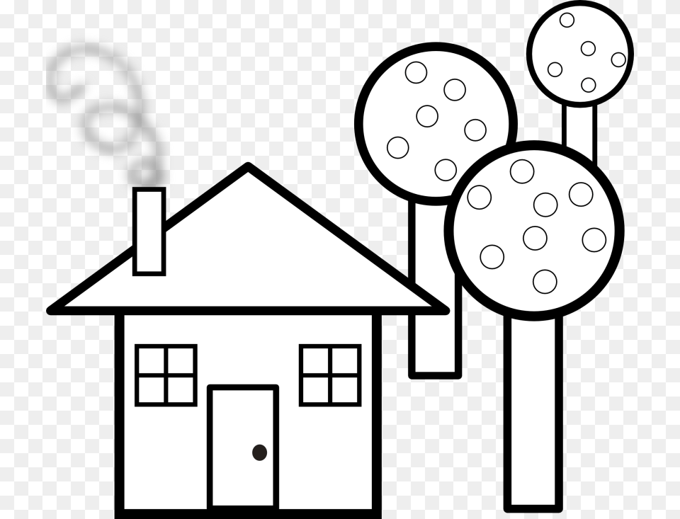 House Clipart Black And White, Bus Stop, Outdoors, Indoors, Art Free Png