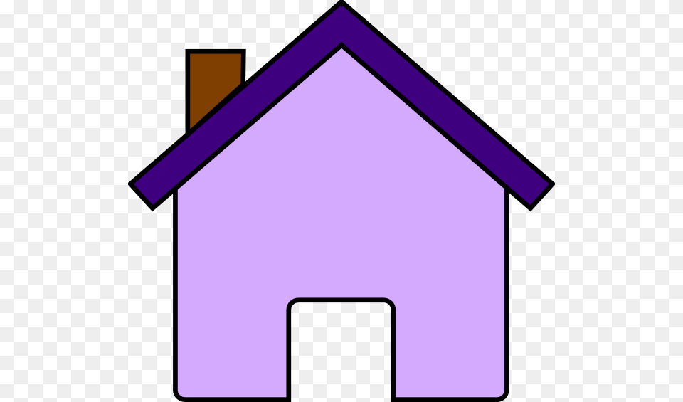 House Clipart Purple Color Blue Objects Clipart, Dog House Png Image