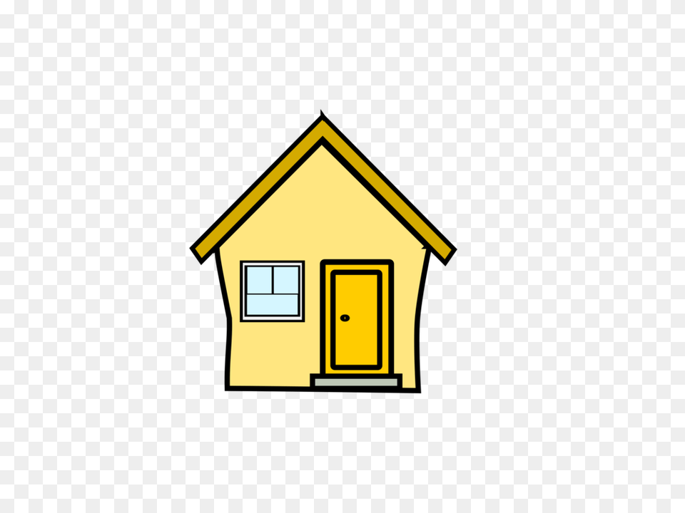 House Computer Icons Yellow Single Family Detached Home, Architecture, Building, Countryside, Hut Free Png Download