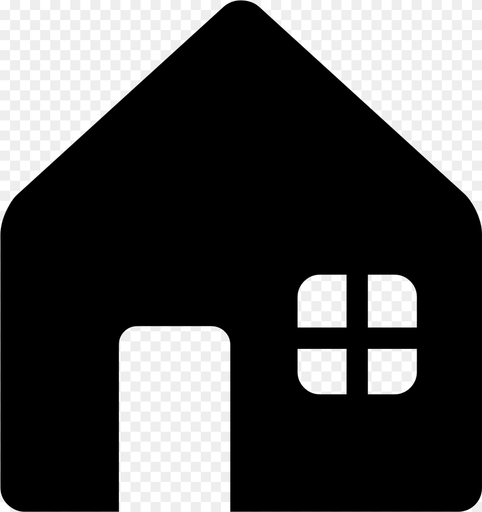 House Emoji Black N White House Emoji Black And White, Gray Free Png Download