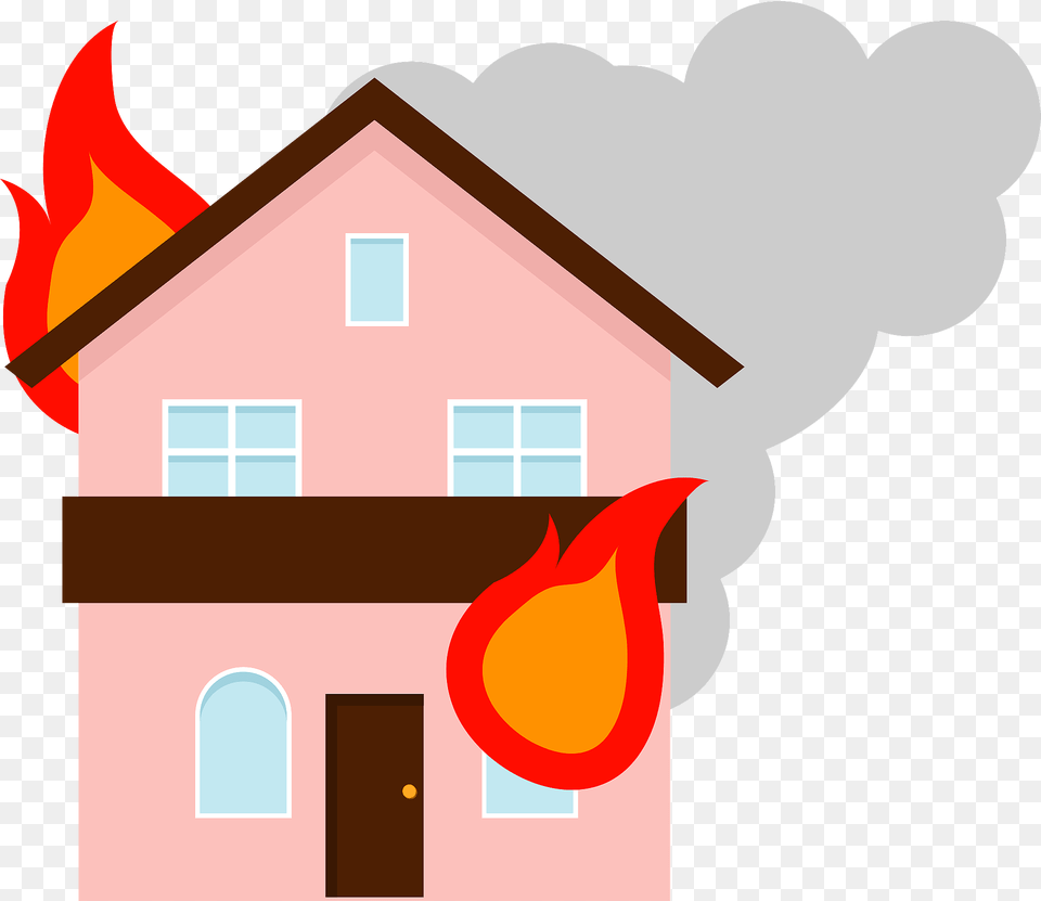 House Fire Clipart, Neighborhood, Outdoors, Architecture, Building Free Png Download