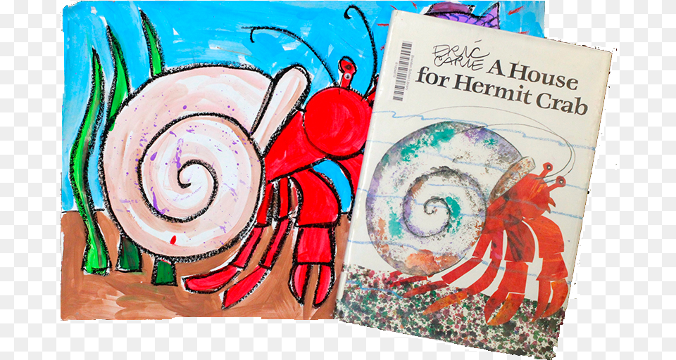 House For Hermit Crab Art Project Eric Carle Hermit Crab Craft, Person, Modern Art, Painting Png