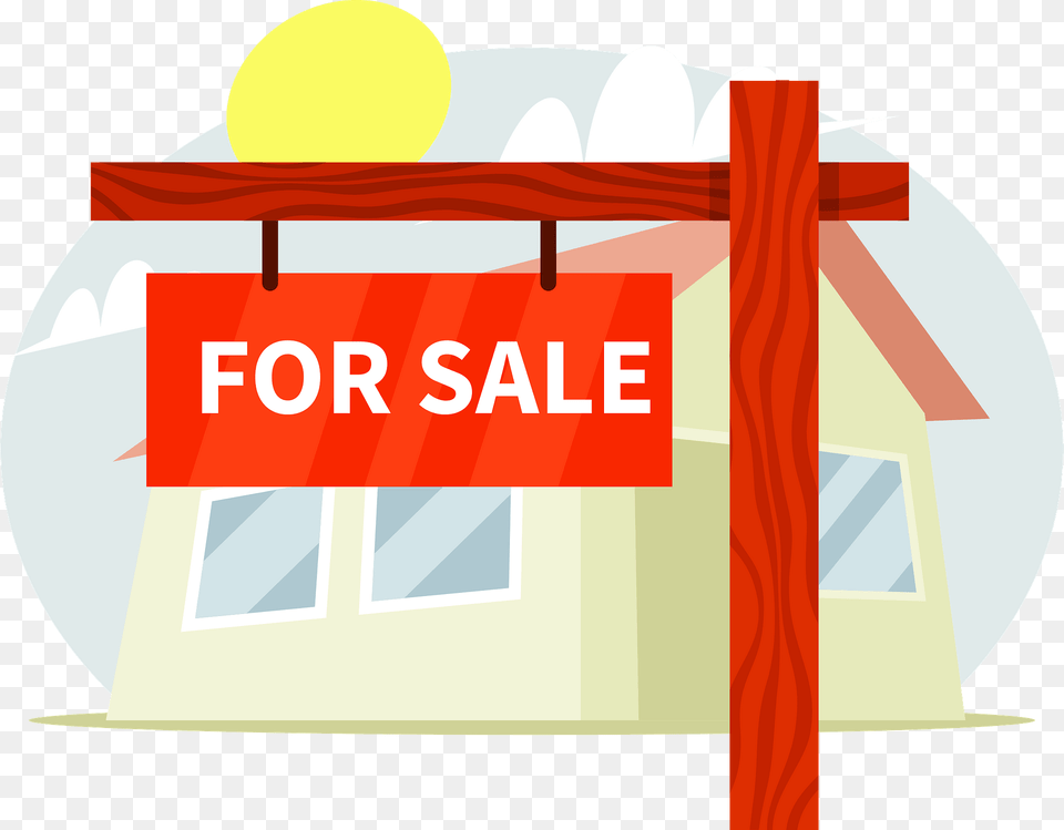 House For Sale Clipart, Architecture, Building, Outdoors, Shelter Free Png Download