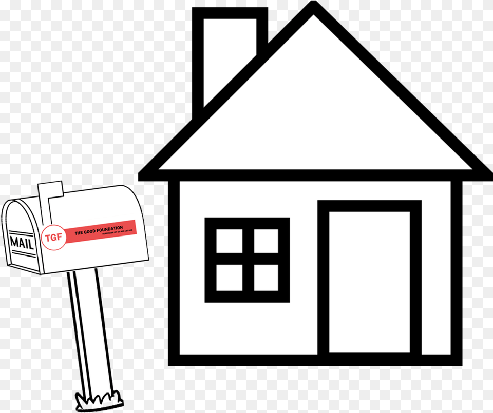 House Foundation Clipart House Outline Clipart, Mailbox Png