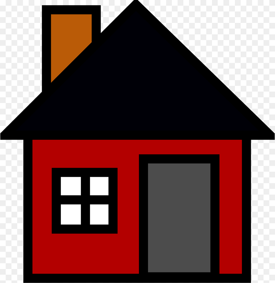 House Stock Photo Illustration Of A Red House, Architecture, Building, Countryside, Hut Free Transparent Png