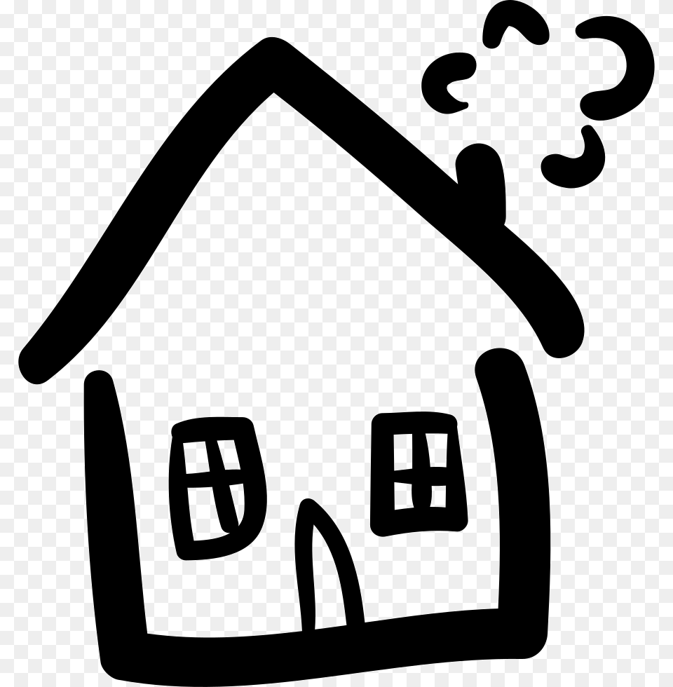 House Hand Drawn Construction Hand Drawn House Icon, Hut, Architecture, Building, Countryside Free Png Download