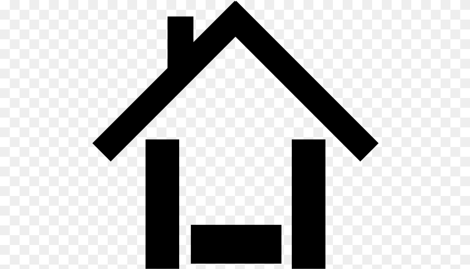 House Icon Black Clip Art At Clker Com Vector Online, Gray Free Png