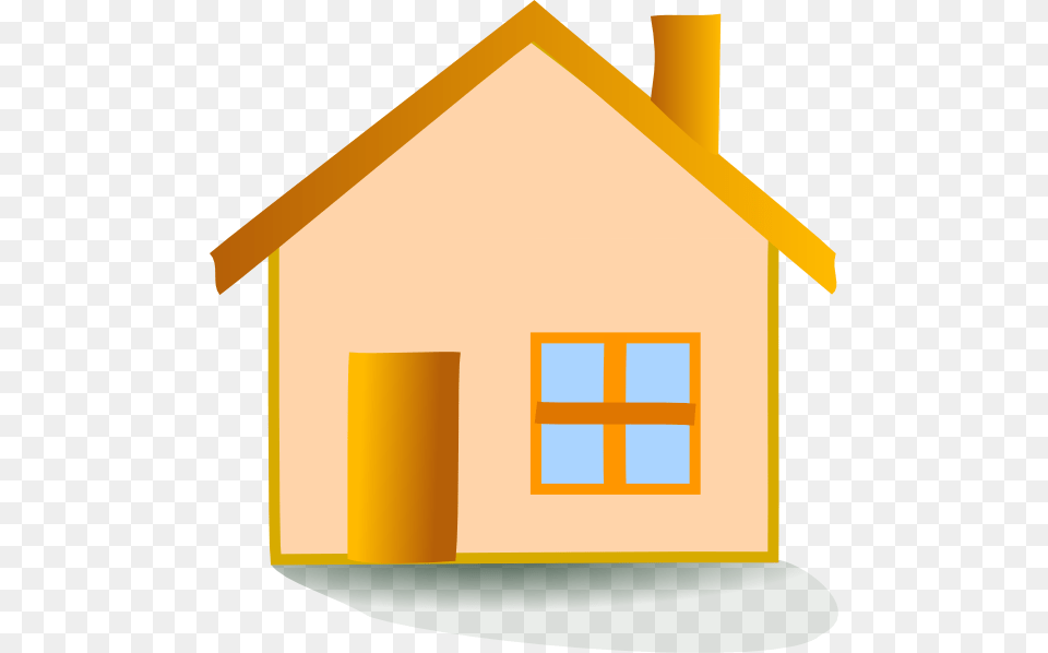 House Icon Clip Art At Clker Gambar Rumah Kartun Simple, Architecture, Building, Housing, Nature Free Transparent Png