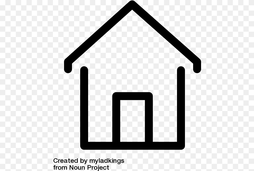 House Icon Sign, Gray Png Image