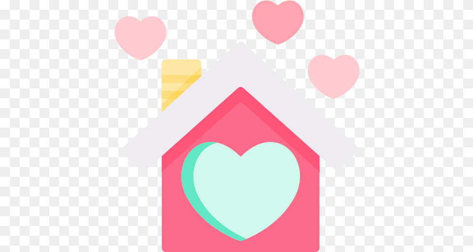 House Icon Transparent Background Home Love Icon, Heart Png