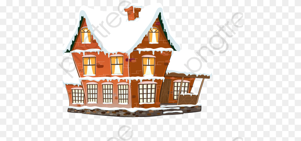 House In Snow, Architecture, Housing, Sweets, Food Free Transparent Png