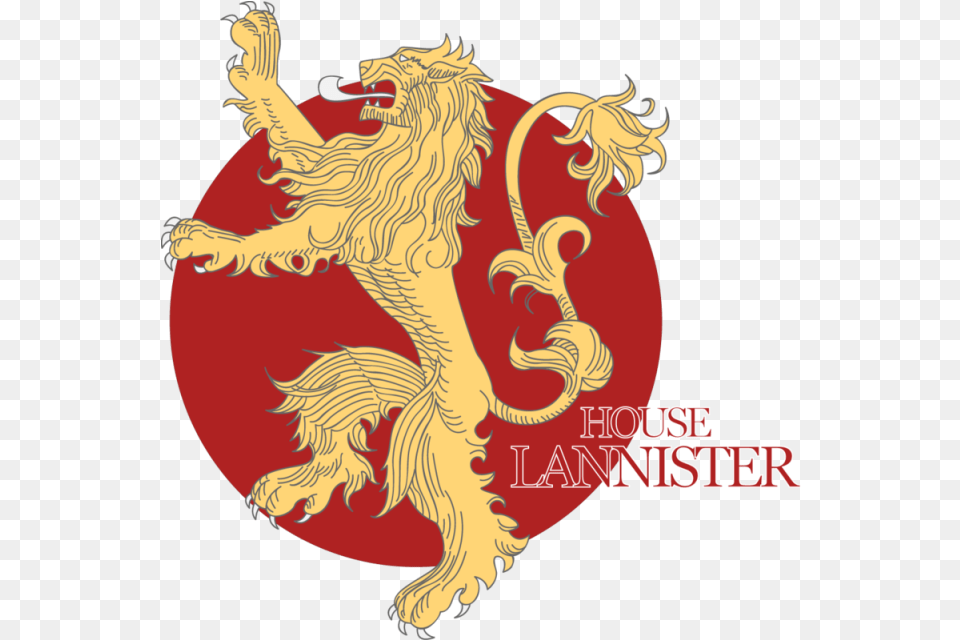 House Lannister Logo Game Of Thrones Lannister, Dragon Png Image