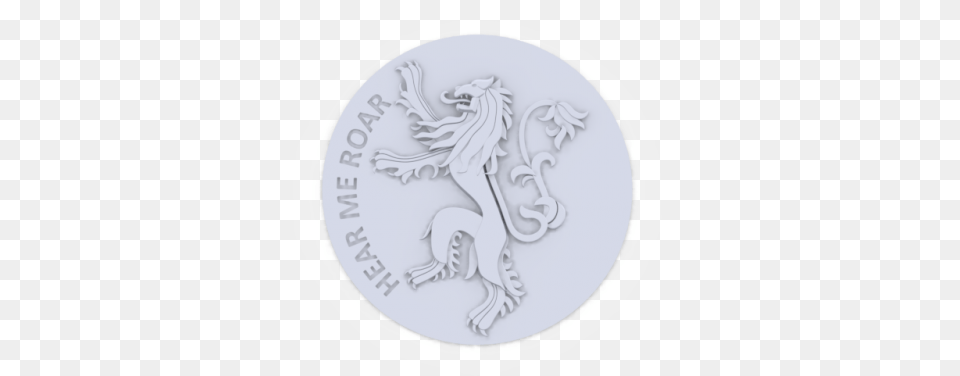 House Lannister Sigil 3d Model House Lannister, Silver, Plate Png