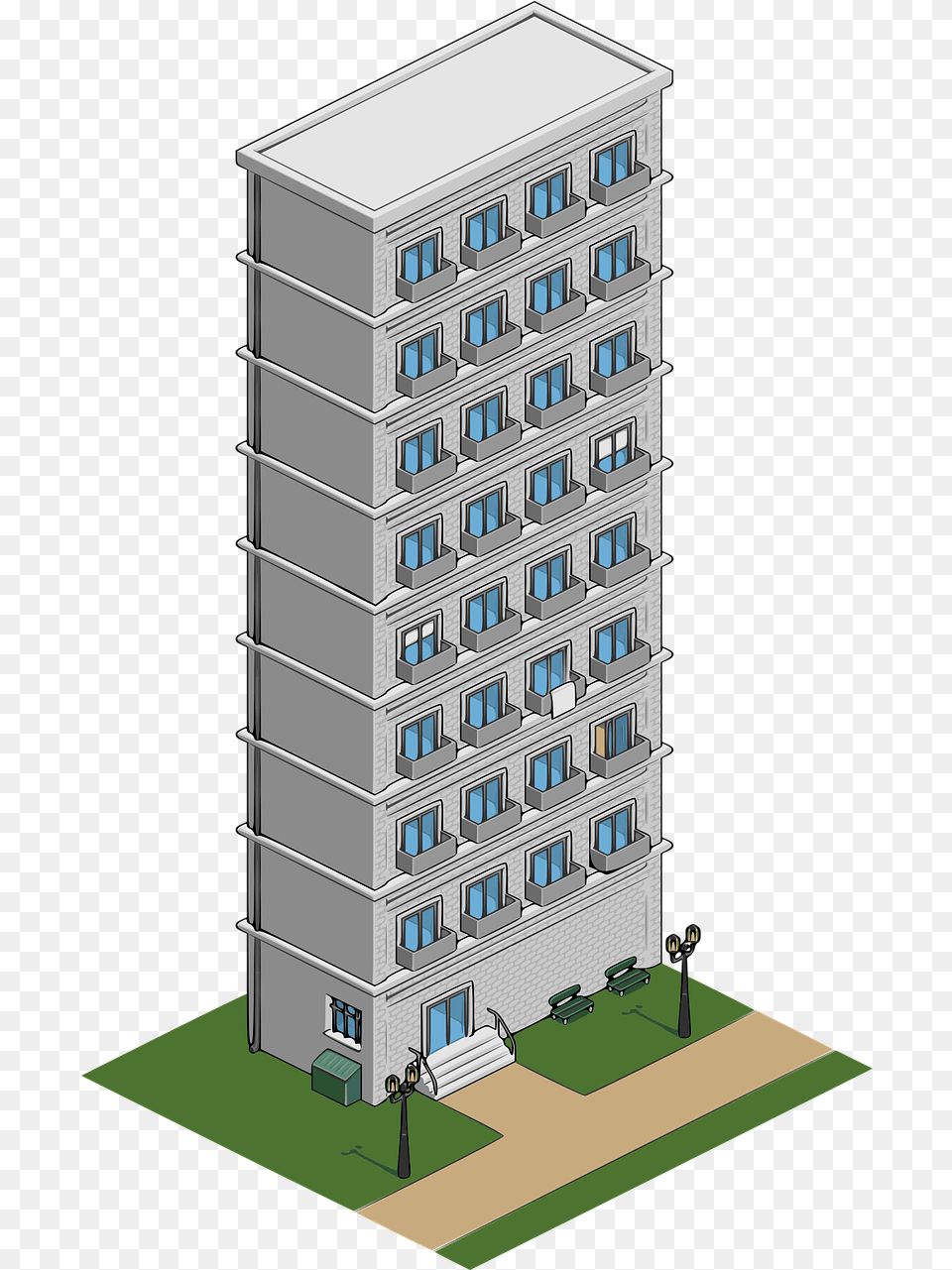 House Lantern Street Vector Graphic On Pixabay Gedung, Architecture, Building, City, Condo Free Png Download