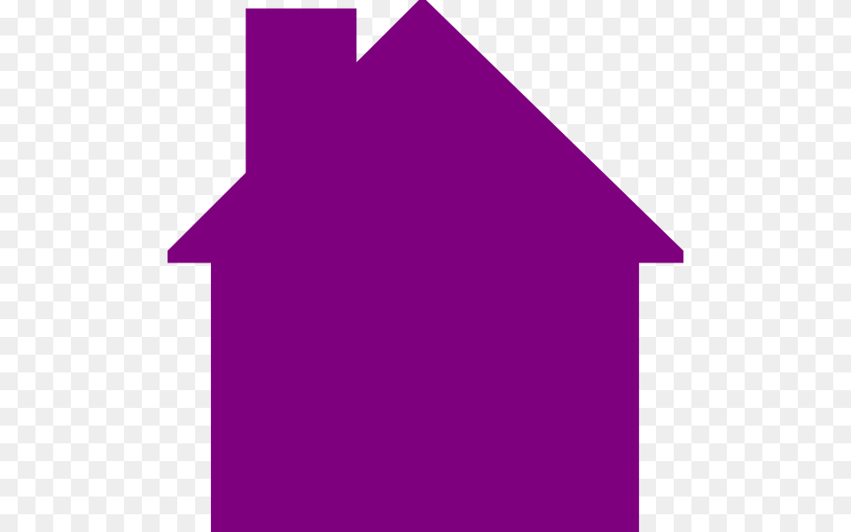 House Logo Purple Clip, Triangle Free Png