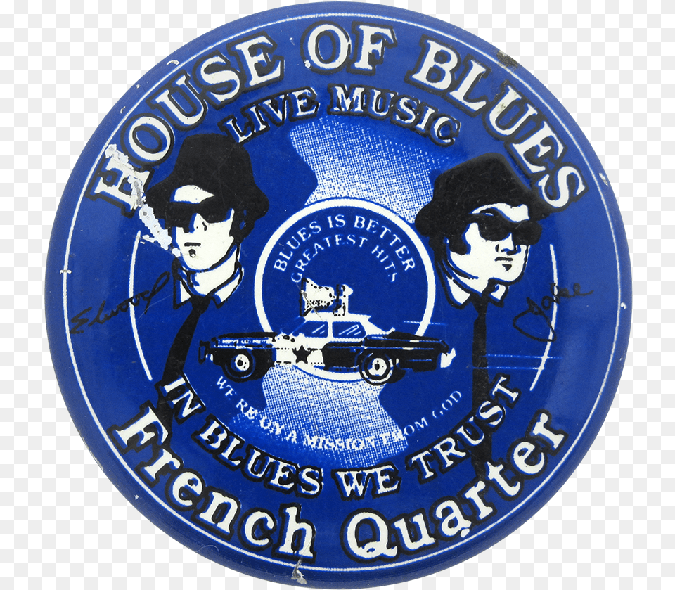 House Of Blues French Quarter Badge, Logo, Symbol, Face, Head Png Image
