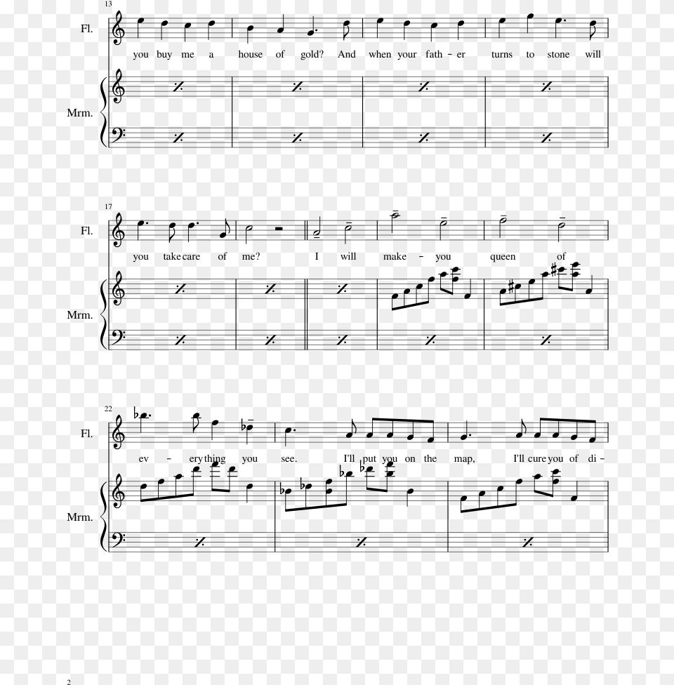 House Of Gold Sheet Music Composed By Arranged By Nedac Sheet Music, Gray Png