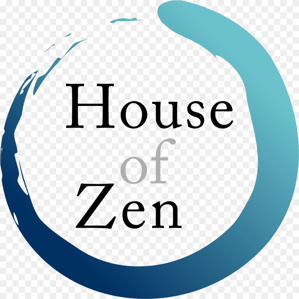 House Of Zen Logo Blue Square Border Bg Circle, Sphere, Symbol, Text, Astronomy Free Transparent Png