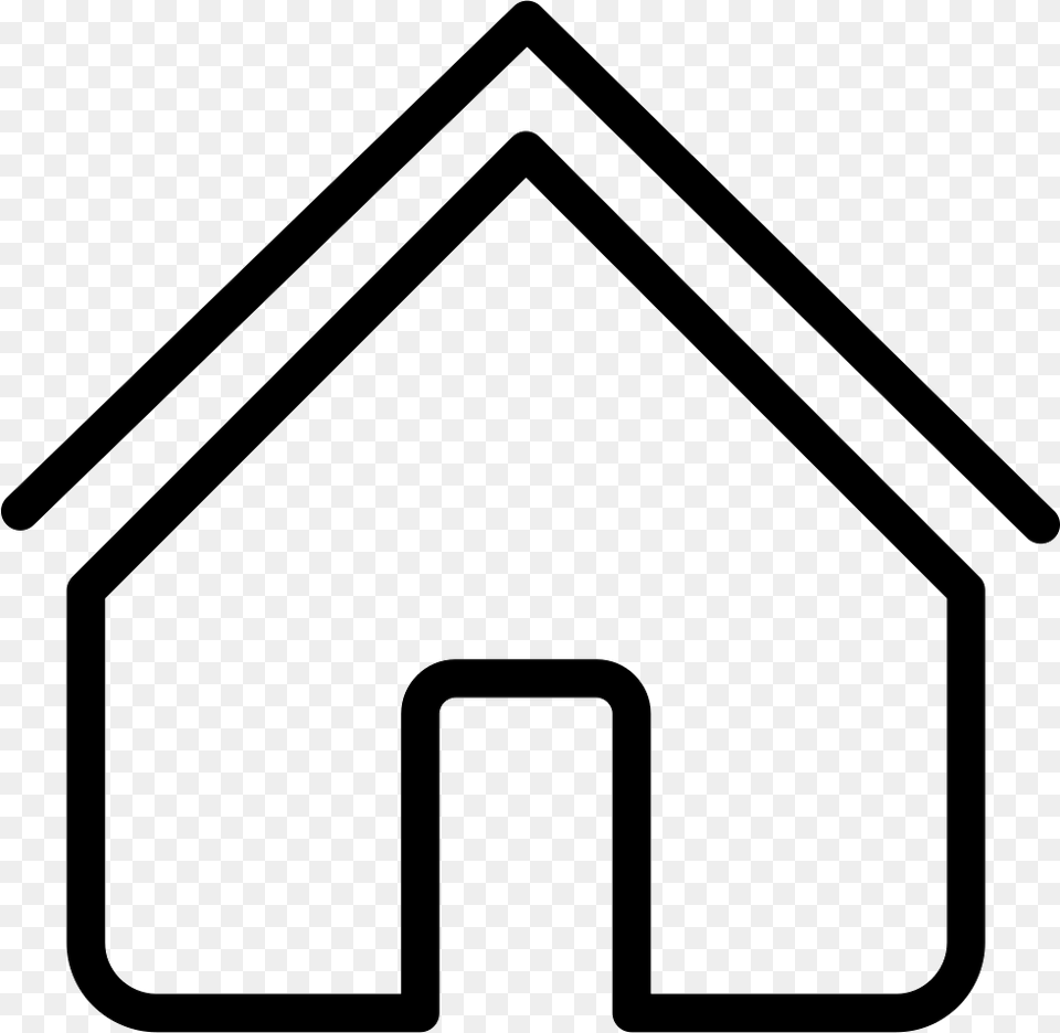 House Outline, Dog House, Symbol, Blackboard Png Image