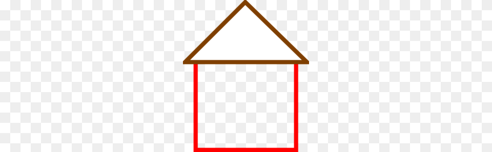 House Outline Clip Art, Triangle, Bus Stop, Outdoors, Architecture Png Image