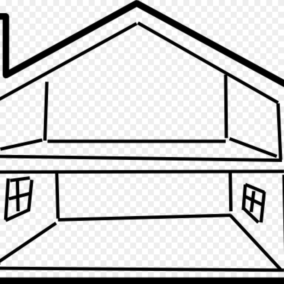 House Outline Clipart Pizza Clipart, Gray Png