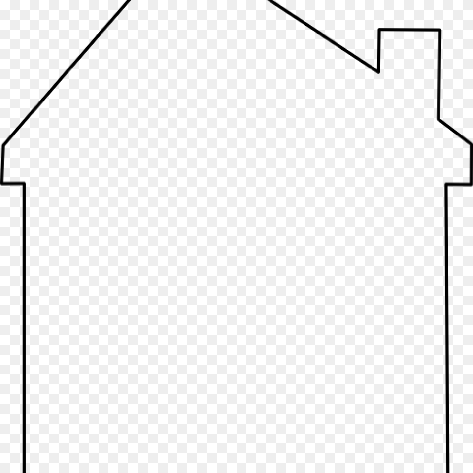 House Outline Clipart Pizza Clipart, Gray Png