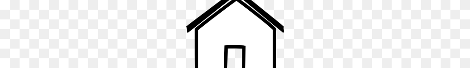 House Outline Clipart White House Black And White Clip Art House, Fence Free Png