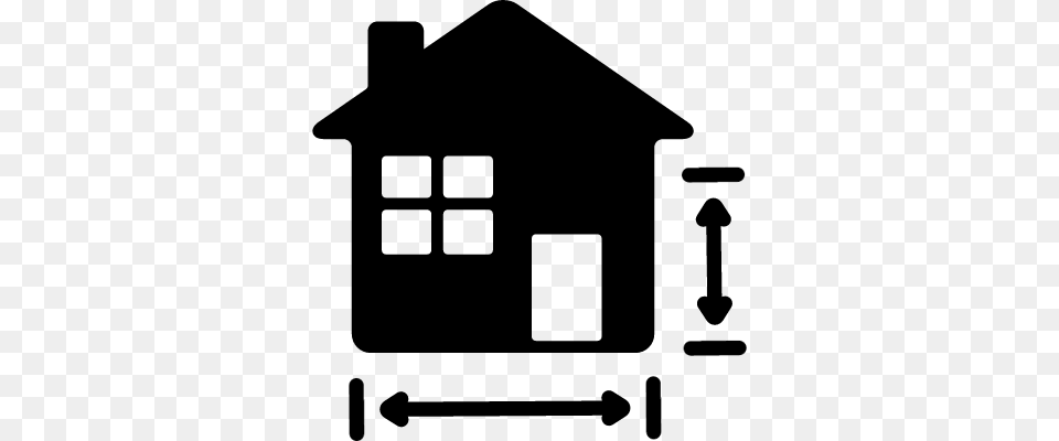 House Plan Vector Home Plan Icon, Gray Png Image