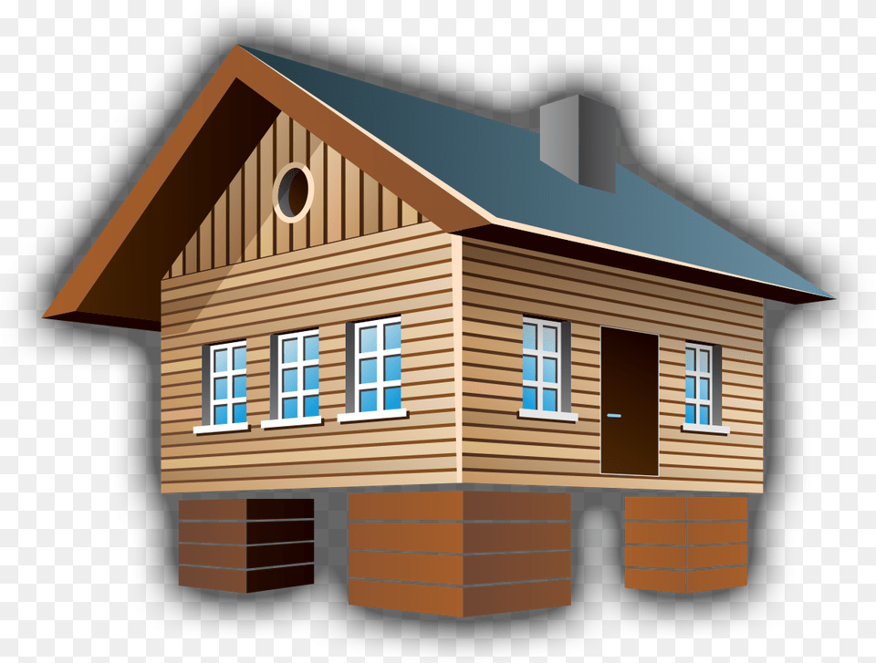 House Raising Sliding Amp Restumping Service 3d House Icon, Architecture, Building, Cabin, Housing Free Png Download