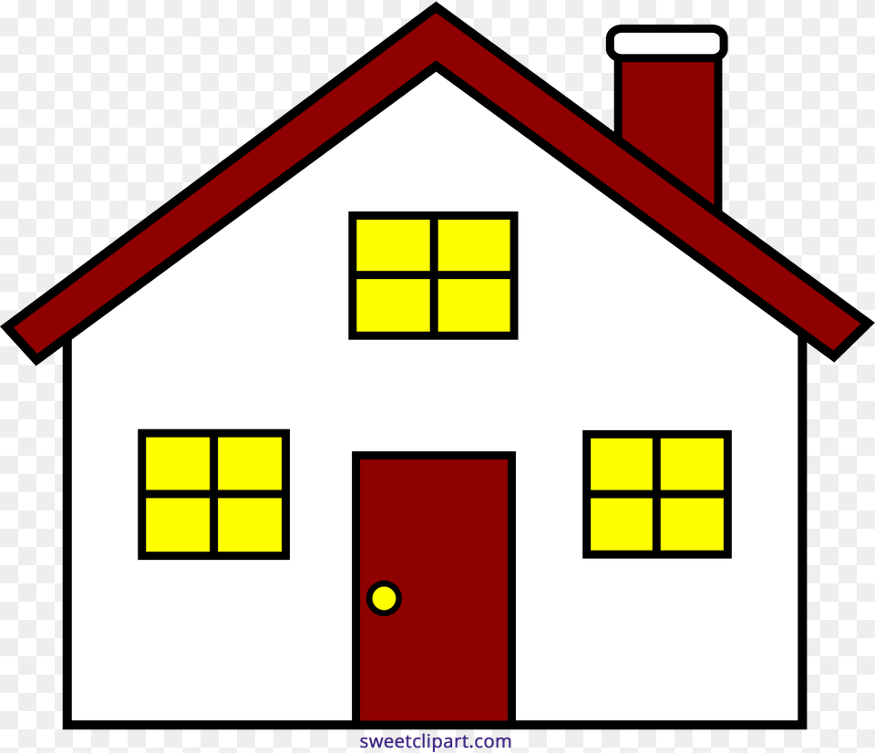 House Red White Clipart, Outdoors, Nature, Architecture, Building Png Image