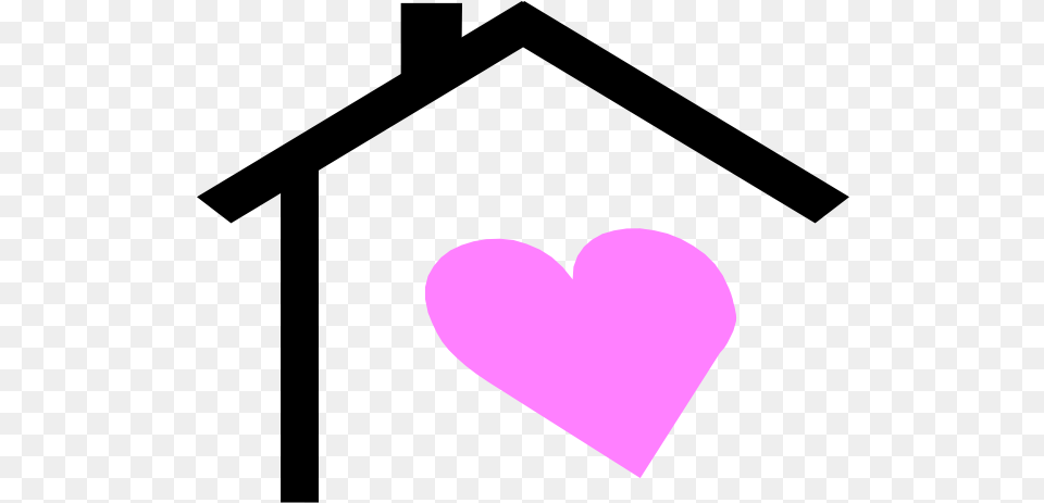 House Roof And Heart Clip Art Vector Clip Art House With Hearts Graphic, Symbol Free Transparent Png