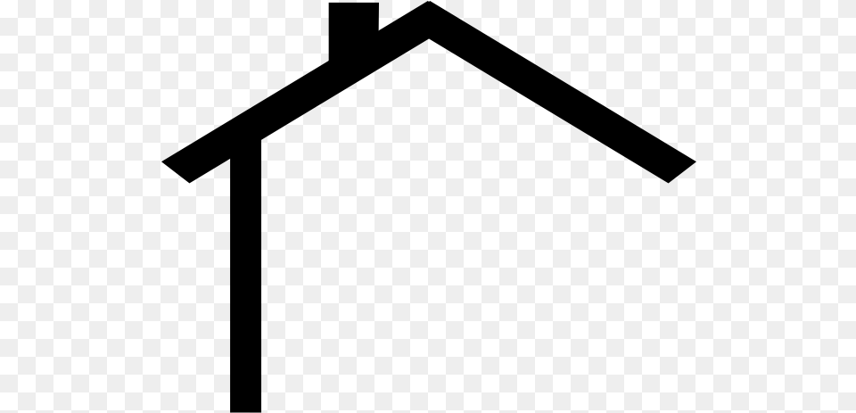 House Roof Clip Art Construction Clipart Black And White, Gray Free Png