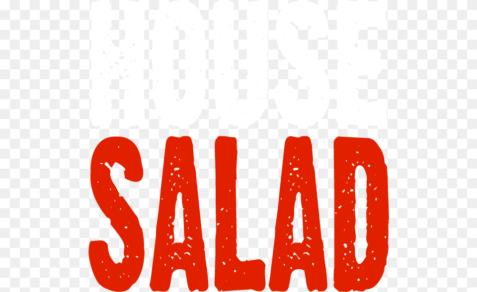 House Salad Salad, Text, Number, Symbol Free Png