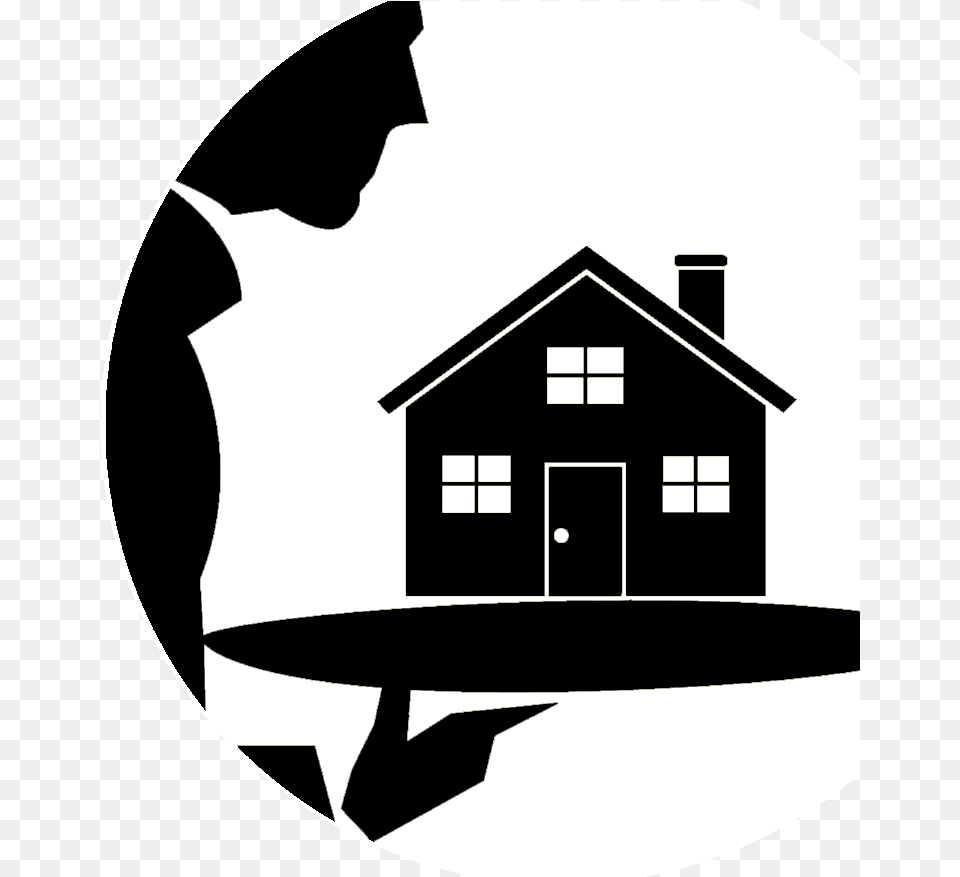 House Silhouette Clip Art, Stencil, Outdoors, Nature, Photography Png Image