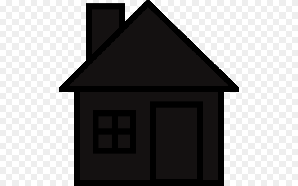 House Silhouette Clip Art At Clker, Architecture, Building, Countryside, Hut Png