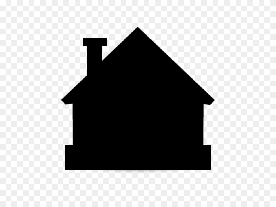 House Silhouette Download, Gray Free Transparent Png