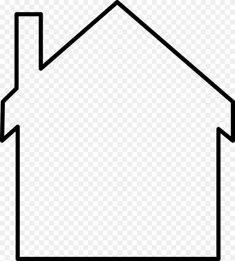 House Silhouette Icons, Gray Free Png